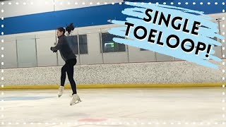 How To Do A Single Toeloop! - Tips For Beginners - Figure Skating Tutorial