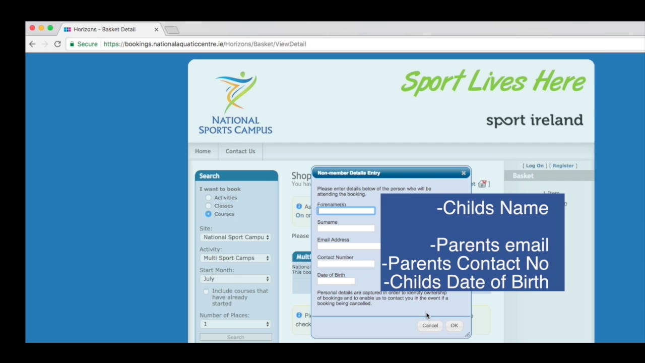Buying Camps Online - NSC