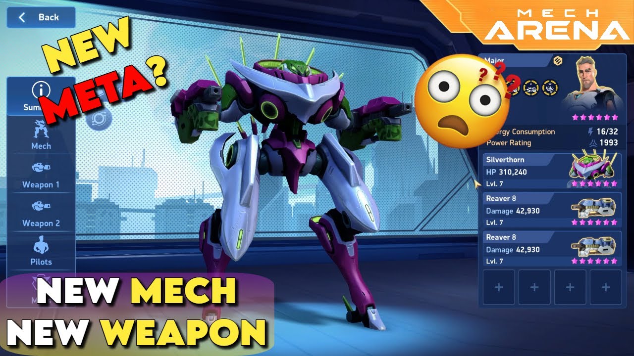 New Mech Silverthorn and Weapon Reaver 8 Explained | New Meta? | Mech Arena