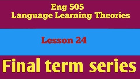 Eng505|Lesson 24|Short Lectures|Final Term Series|@Study with Awan