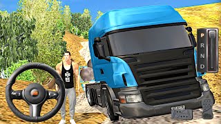 Offroad 4x4 Dirt Truck Transport Log Wood - Mountain 4x4 Jeep Driving Simulator - Android GamePlay screenshot 4