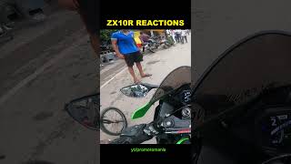 Zx10r reactions 🥰 #cutereaction #zx10r #automobile #trend #rider #viralvideo #biker #ytshorts #