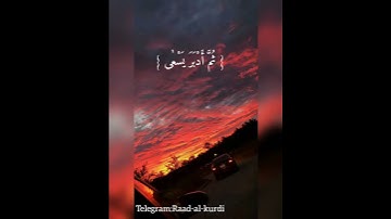 قرآن كريم بصوت رعد الكردي حالات واتس اب