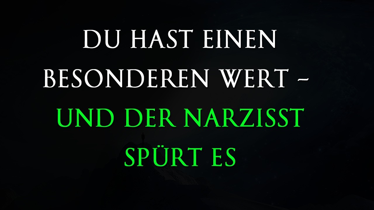 Du bist unersetzlich – und der Narzisst weiß es genau | Narzissmus