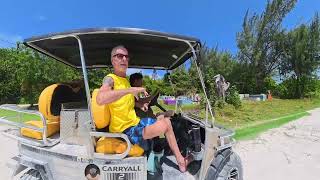Caye Caulker, Belize, South Point Golf Cart Ride Part 1
