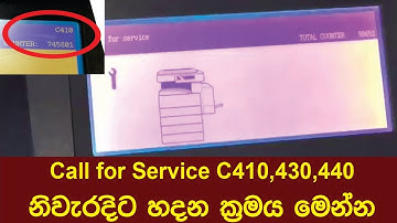 How to Reset error code C440/ C410/ C430/ C450 in Toshiba