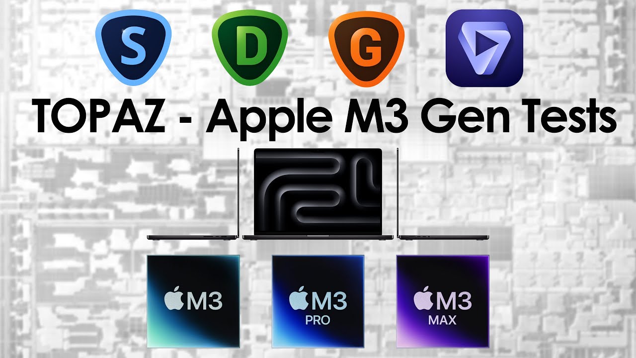 Topaz Giga AI, Sharpen AI, Denoise AI & Video AI Apple M3 Gen Test ...