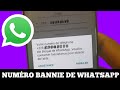 Comment ractiver un numro banni de whatsapp