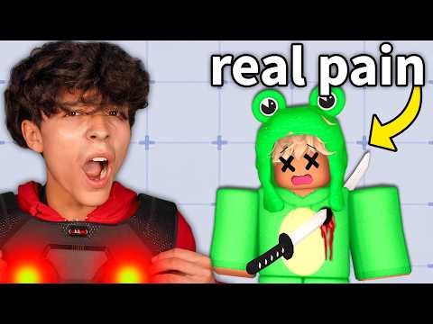 I trolled MY BROTHER with REAL LIFE PAIN in Roblox Rivals!