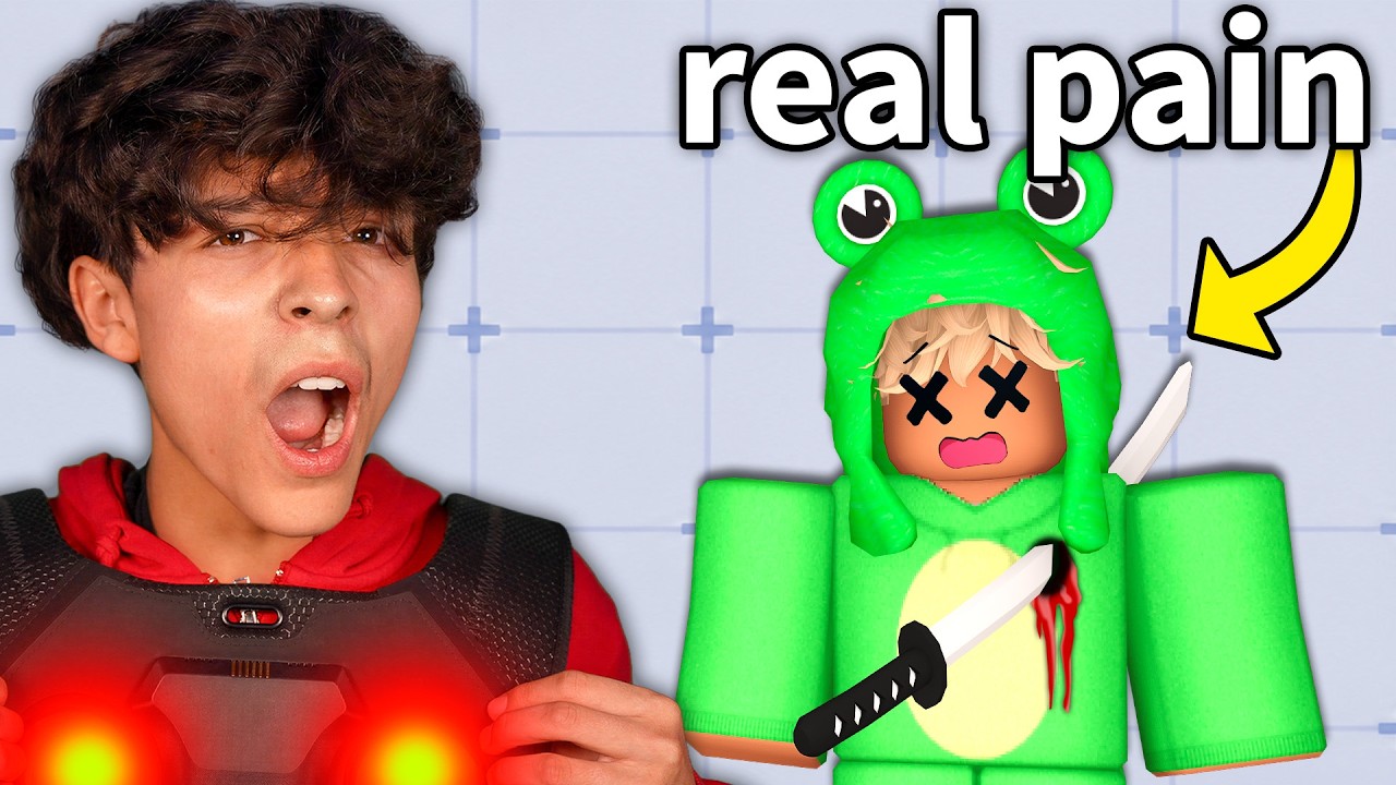 I trolled MY BROTHER with REAL LIFE PAIN in Roblox Rivals!