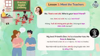 #2 LUYỆN NGHE TIẾNG ANH - Bài nghe Meet the teachers - Let&#39;s study with Mây