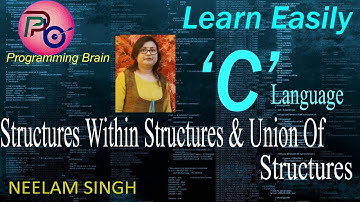 Structures Within Structures  And Union Of Structures In C By Programming Brain.