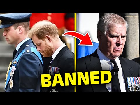 Why Prince Harry and Andrew DIDN'T Wear Military Uniforms To Queen's Funeral