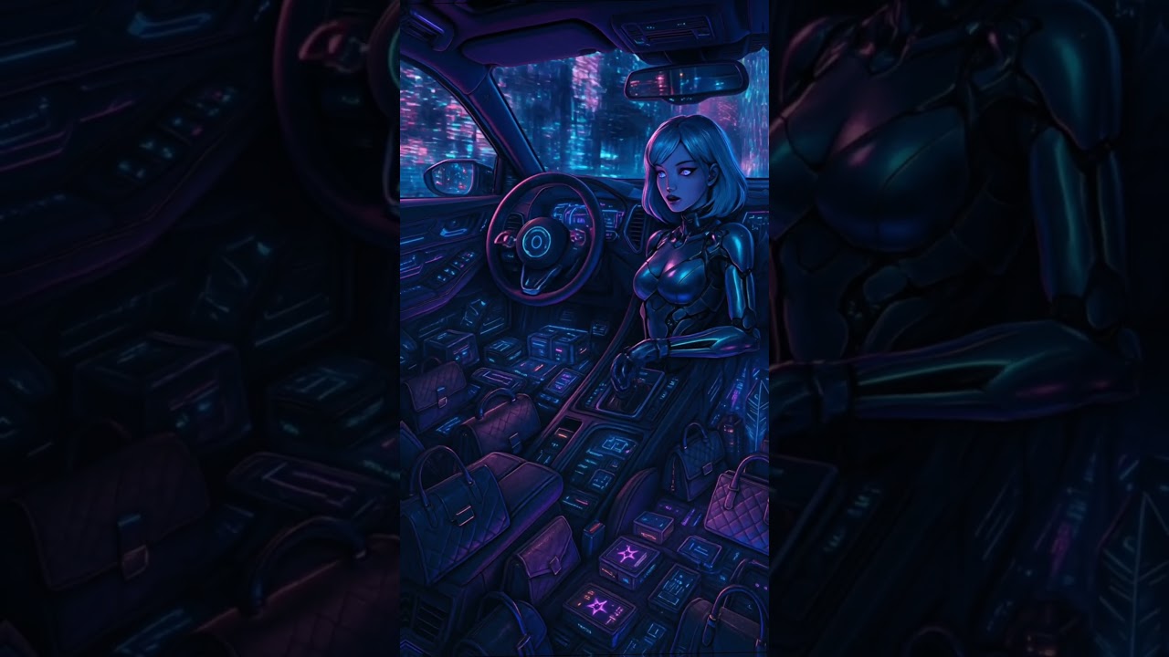 Racing Cyberpunk🤖 #youtubeshorts #shorts #ai #youtube #cute #like #funny #music #baby #shortsfeed