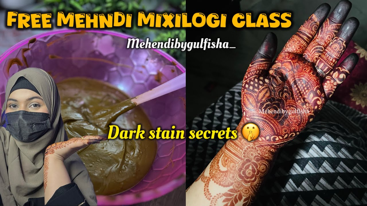 Free Mehendi Mixilogy class ☘️|| how to make organic Mehndi dark stain formula