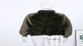 #Street Faux Fur Patchwork Jacket Women Design Sense Long Sleeves Casual Female Coat 2025 Autumn Wi Details