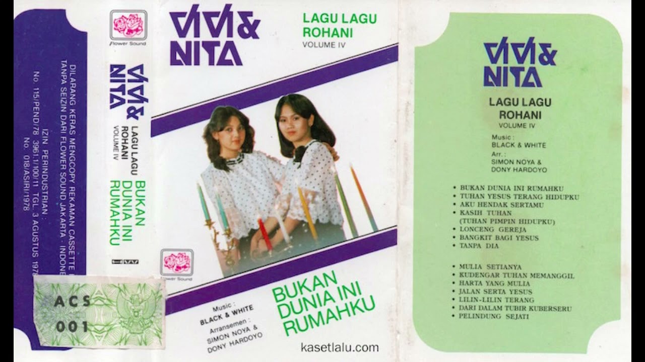 Vivi \u0026 Nita - Lagu-lagu rohani Vol 4: Bukan dunia ini rumahku (Full Album 1983)
