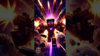 EPIC MINECRAFT TECH WARRIOR IN BATTLE – FUTURISTIC HERO VS APOCALYPSE! ⚡ #shorts #grok #capcut #ai