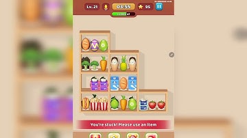 Puzzle Game LV 21| Goods Sorting Challenge #gameplay #games #asmr #puzzle #mobilegame #sortinggame