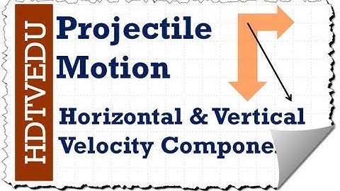 4 of 8 | HDTVEDU | Projectile Motion | Horizontal and Vertical Velocity Components I Physics | 1761
