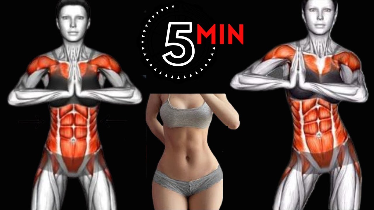 5 minute Belly Fat Burning Exercises At Home YouTube