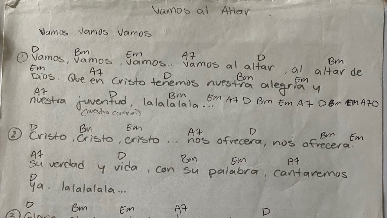 Vamos al Altar — canto de entrada - YouTube
