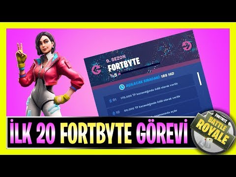 İLK 20 FORTBYTE LOKASYONLARI (Fortnite Görevleri Türkçe)