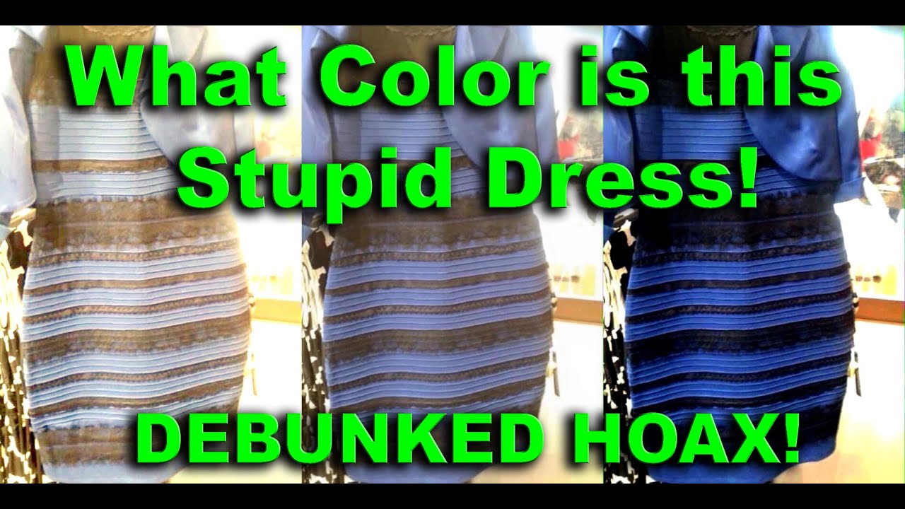 What Color is That Stupid White or Blue and Black Dress (Solved with