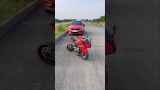 Bmw S1000rr Bike & Tata tiaggo crash#shorts #bmw