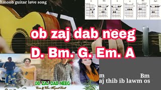 ob zaj dab neeg cover guitar chords by beer Yang