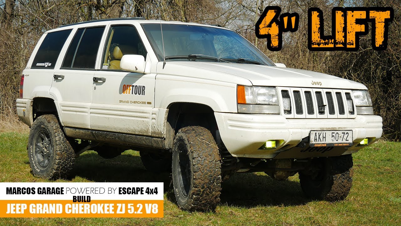 Jak zvýšit JEEP GRAND CHEROKEE 4" LIFT ZJ 5.2 V8 OFF