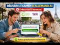 Goethe & Telc A1 Examen 2006│ Les 10 erreurs les plus fréquentes en A1