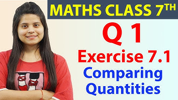 Q 1(a to d), Ex 7.1 - Comparing Quantities - Chapter 7, Maths Class 7th - NCERT, CBSE