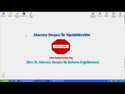 .htaccess Dosyası İle Zararlı Botları Engellemek Ders 8