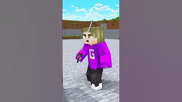 HELP Giel CUT WOOD With Katana VS Herobrine VS Hacker #shorts #herobrine #minecraft #bones