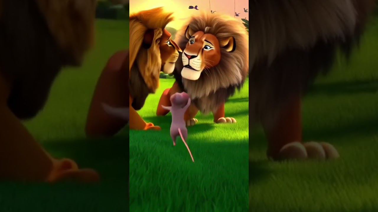 A little cute mouse went for a stroll in the jungle and whil  to set, they headed back home