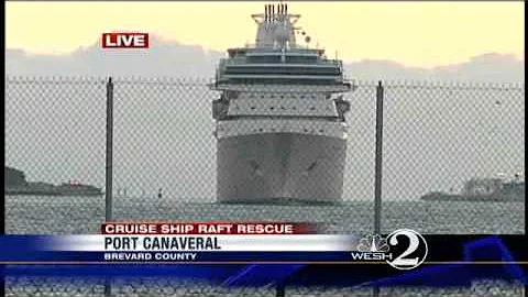 Cruise Ship Rescues 6 Floating On Raft