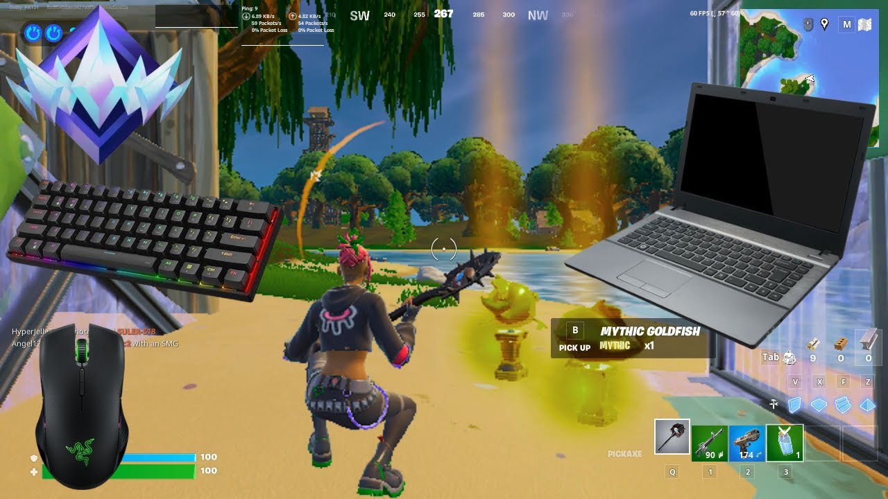 Fortnite Unreal ranked on geforce now,60fps,|mouse and keyboard