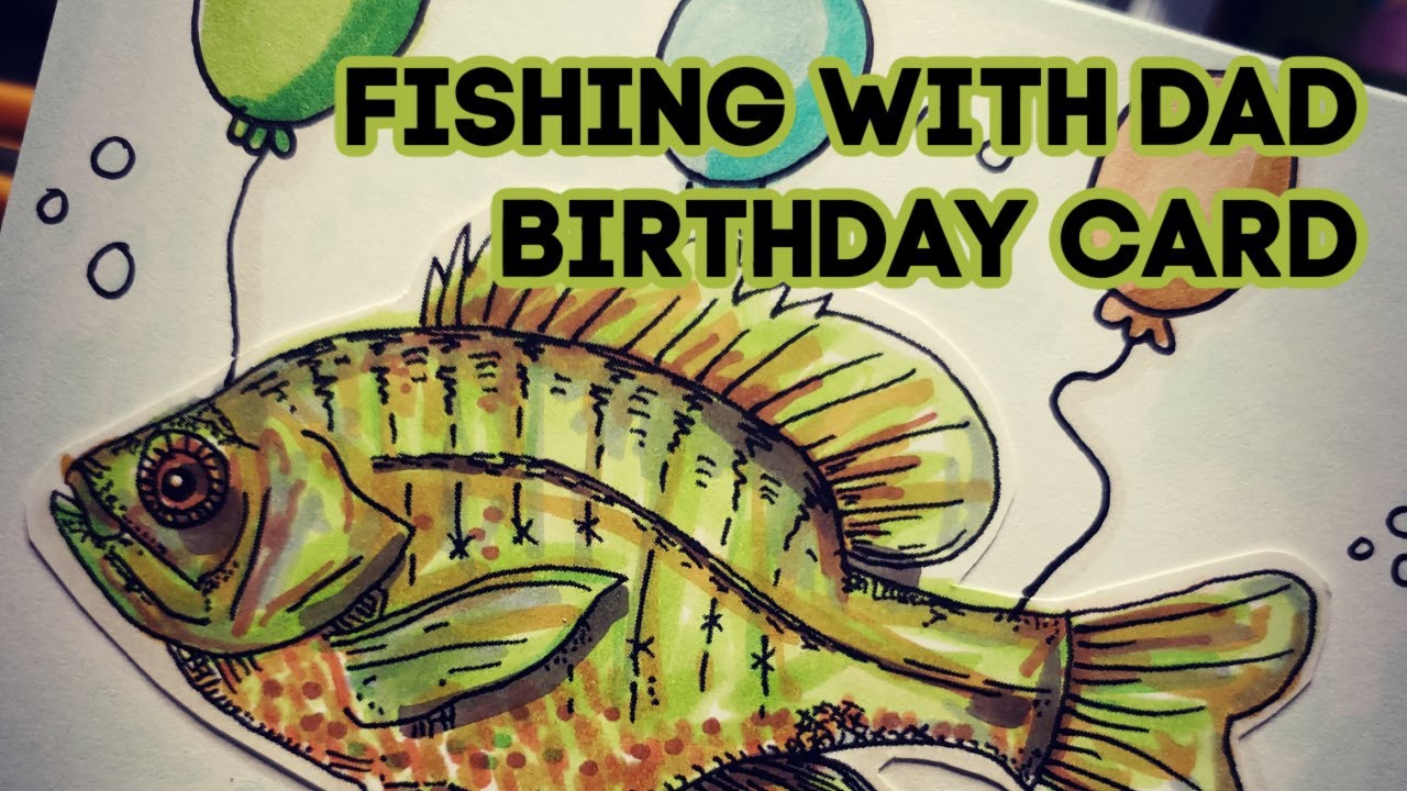 Fathers Birthday Greeting Card Idea, DIY Fishing Card