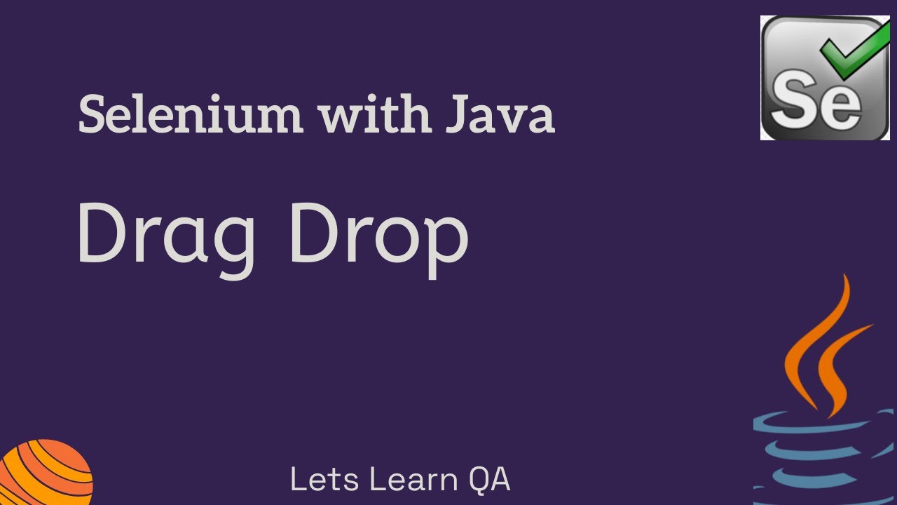 how to handle dynamic dropdowns in selenium webdriver... Selenium WebDriver Java | How to handle Drag Drop Action - YouTube