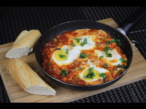 Shakshuka ( Eggs in Tomato Sauce) - Episode 75 - Amina is Cooking