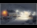 Heavy Winter Storm in a Mountain Village┇Snow Ambience┇Freezing Blizzard┇Nature Sounds for Sleeping