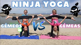 Desafio de ioga! Gêmeos vs Gêmeas | Ninja Kidz em Português