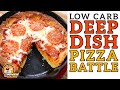 Low Carb DEEP DISH PIZZA Battle - The BEST Keto Deep Dish Pizza Recipe!