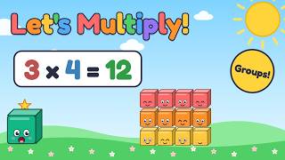 Let's Multiply! Equal Groups and Skip Counting | Multiplication for Kids | Cube Pals