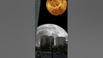 Planetary collision, simulation video #vfx #moon #Mars #shorts #EyeBG #Planetarycollision