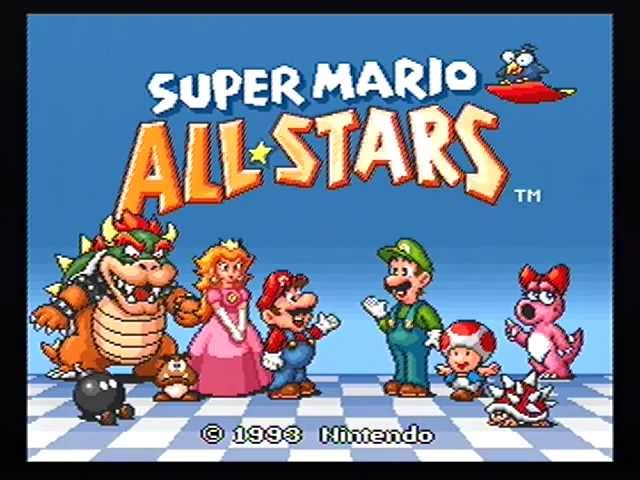 Onza Gran engaño Pebish Super Mario All-Stars Intro (Super Nintendo) - YouTube