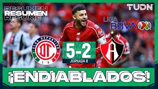 HIGHLIGHTS AND GOALS | Toluca vs Atlas | Liga MX - Matchday 8 Apertura 2026 | TUDN