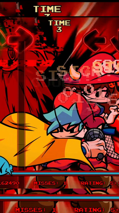 EPIC BATTLE!!! #fnf #creepypasta #fnfmod #mario #mario85 #fight #song #allstars