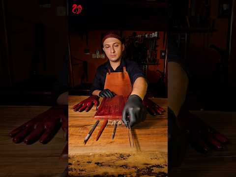 ساخت دستکش چرمی چرم دراکا چرم ساخت 